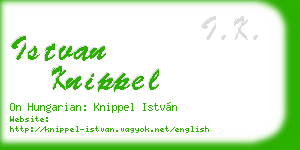 istvan knippel business card